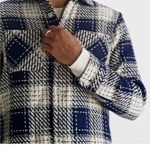 Wax London Whiting - Navy Marine Beatnik Overshirt